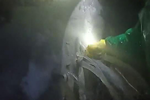 双鸭山消防水池堵漏现场